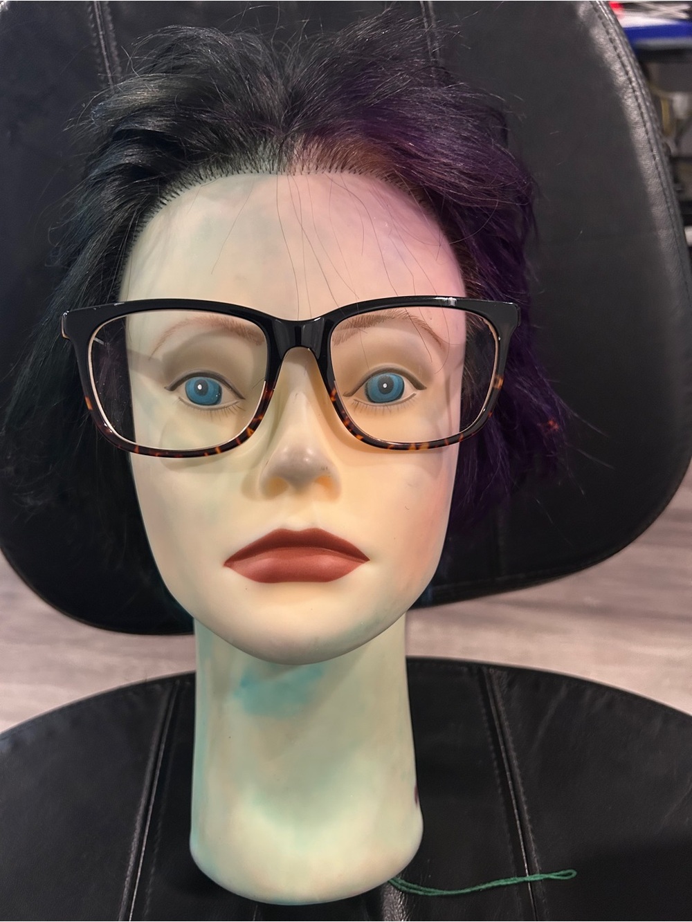 Brooks Brothers Black and Tortoiseshell Oversized Eyeglass Frames